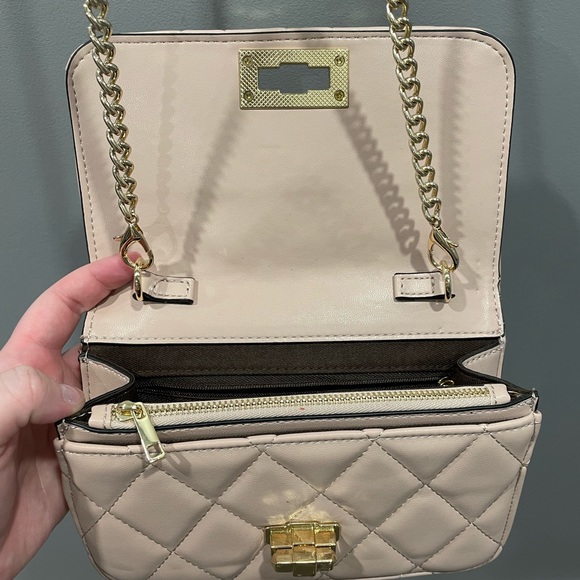 Soft Pink Cross Body Bag Faux Leather H&M - Picture 8 of 10